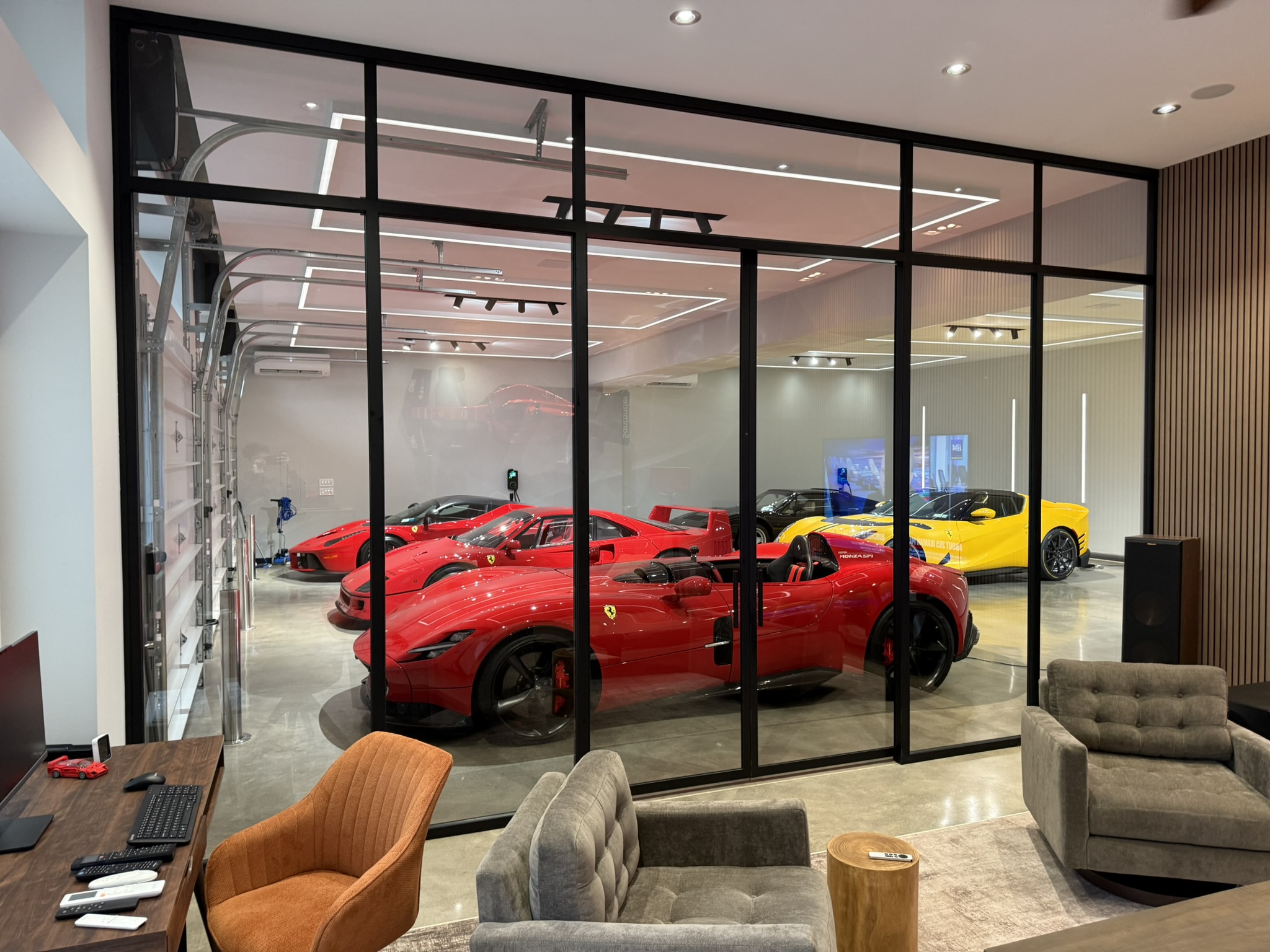 WiseGlass NY portfolio — private garage glass partition